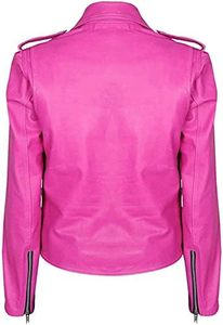 Chaquetas cortas de cuero de moda de Invierno para mujer chaqueta de cuero genuino para mujer superventas - Product Image 4