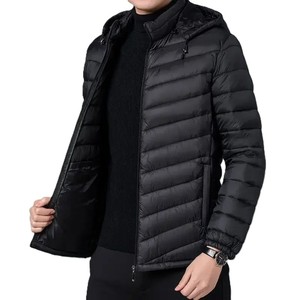 Chaqueta Acolchada con Capucha de Alta Calidad y Estilo Casual, Chaquetas para Hombre al por Mayor, Chaquetas de Invierno Personalizadas con Cremallera y Resistentes al Viento - Product Image 3