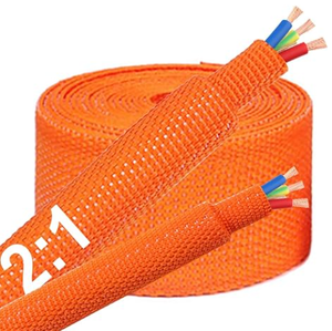 Funda Trenzada Termocontraíble BHS 2:1, Resistente a la Abrasión, Expandible para Cables, Funda Trenzada Termocontraíble de Tela - Product Image 3