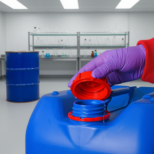 Bouchon à vis en plastique inviolable Burkle GmbH pour flacons de laboratoire cylindriques contenant des liquides alimentaires et chimiques - Product Image 3