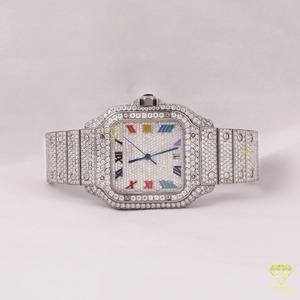 นาฬิกาเพชรที่ปลูกในห้องทดลองสีขาวสุดหรูดีไซน์ไม่เหมือนใครพร้อมดีไซน์หรูหราในราคาไม่แพง - Product Image 2