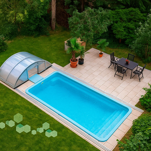 Piscina de Hidromasaje de Fibra de Vidrio para Exteriores, Piscina Enterrada o Elevada, Piscina Personalizada para Niños y Adultos - Product Image 5