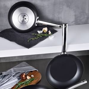 Juego de 3 Sartenes de Aluminio: 24x28x30cm + Wok de 28cm + Sartén Doble de 30x24cm, Aptas para Inducción, Color Negro, FOODIES - Product Image 5