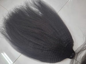 ผมมนุษย์แท้เวียดนาม1B 22in-30in ตรงแบบหยักศกความละเอียดสูงยากิสำหรับผมส่วนหน้าผาก13x4" - Product Image 3