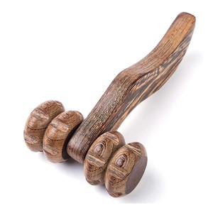 Indian Wooden Handheld <b>Massager</b> Relaxing Back Neck Shoulder Massage Roller And Herbal <b>Massager</b> At Wholesale Price - Product Image 2