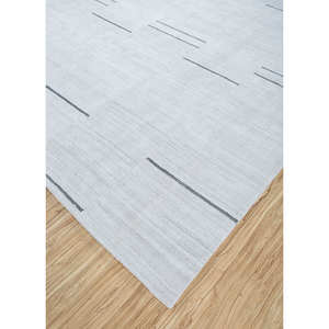 Tapis pour animaux de compagnie en tissu tissé à la main, couleur ivoire, épaisseur 10 mm, motif géométrique rayé, rectangulaire, moelleux, pour salon et couloir, modèle HPL-09 - Product Image 2