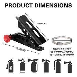 Soporte Universal de Aluminio para Extintor de Incendios, Soporte de Montaje para Extintor de Incendios para Jeep Polaris <span class=keywords><strong>RZR</strong></span> <span class=keywords><strong>Can</strong></span>-<span class=keywords><strong>Am</strong></span> <span class=keywords><strong>X3</strong></span> - Product Image 2