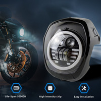 Vente en gros de phares avant de moto à LED avec lentille à condensateur HD MONSTANA, installation facile, durée de vie 50000H