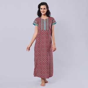 Evolove - Camisón Largo de Viscosa Súper Suave y Cómodo para Mujer, con Cierre de Botones y Bolsillos, ODM, 3 Piezas - Product Image 2