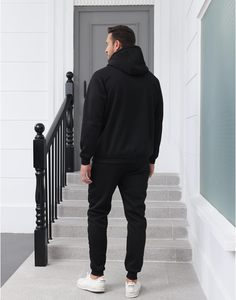 Chándal de moda para hombre, traje de entrenamiento ajustado, ropa de gimnasio personalizada, ropa deportiva, conjunto de dos piezas para entrenamiento, jogging y uso diario - Product Image 6