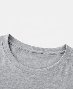 Prix d'usine OEM, t-shirts décontractés pour hommes en coton 100% tissé, personnalisables avec impression de logo - Product Image 3