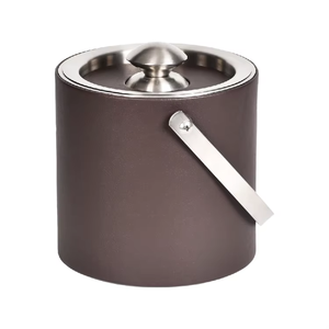 Seau à glace en acier inoxydable à double couche avec une capacité de 2 à 12,5 L, style moderne, design durable pour les mariages/fêtes - Product Image 3