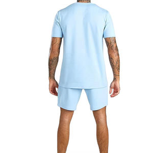 Ensemble deux pièces pour homme, tendance, respirant, imprimé personnalisé, coupe décontractée, tissu doux, nouveau design, manches courtes - Product Image 6