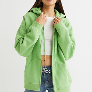 Venta al por mayor de sudaderas de chándal con logotipo personalizado para mujer, sudadera unisex con estampado liso en relieve de gran tamaño, sudaderas con capucha en blanco para hombre - Product Image 4