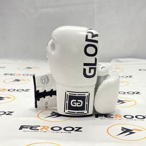 Guantes de Boxeo Fairtex Glory Blancos Personalizados de Primera Calidad, con Cordones, para Entrenamiento Profesional, Cómodos, de Cuero Genuino con Protección UV - Product Image 2
