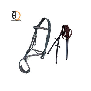 Martingale en cuir pour courses de chevaux - Product Image 2