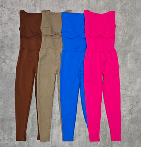 Body de Yoga sin espalda de alta calidad para mujer, monos de gimnasio ajustados para mujer, monos con diseño de glúteos - Product Image 5