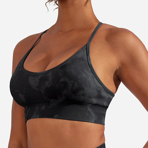 Soutien-gorge de sport pour femmes antibactérien à séchage rapide de haute qualité respirant impression numérique haut écologique tendance course Yoga - Product Image 4