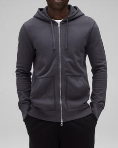 Sudadera con capucha ajustable con cremallera y bolsillos dobles con estilo para hombre Sudadera con capucha de tela suave cómoda de ajuste moderno clásico con logotipo personalizado - Product Image 4