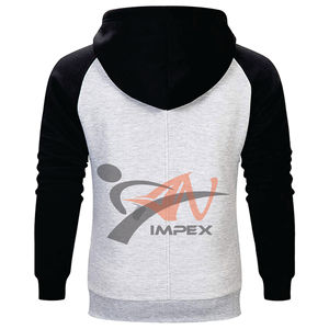 ชุดเสื้อมีฮู้ดลำลองโอเวอร์ไซส์ของผู้ชายชุดสเวตเชิ้ตสีทึบออกแบบโลโก้ได้ตามต้องการ - Product Image 2