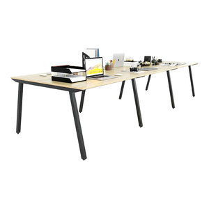 Mesa de Estilo Contemporáneo para 6 Personas, 360x120cm, Patas de Madera Contrachapada, HBPL013 - Product Image 2