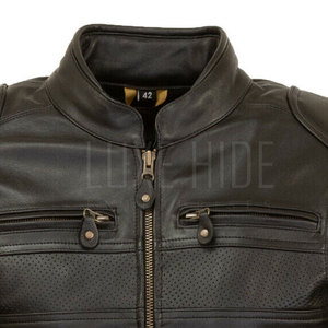 Veste de moto pour hommes à usage décontracté à manches longues pour l'hiver Veste de moto pour hommes à conception personnalisée en cuir - Product Image 4