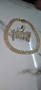 14K chapado en oro amarillo 4.30Ct Real CVD corte diamante personalizable nombre plata esterlina joyería letra Patterncharm para fiestas - Product Image 2