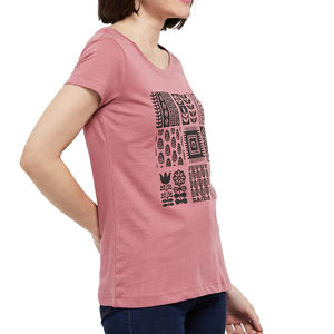 OEM Service เสื้อยืดผู้หญิงดีไซน์ใหม่เสื้อยืดผู้หญิงแบบลำลองสำหรับขนาดผู้ใหญ่ - Product Image 5