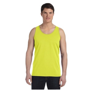 New Design Men's tank Top Solid Color 100% Cotton Single Jersey Sleeve Less Round Neck Men's tank Top From Bangladesh Best Price - Product Image 1