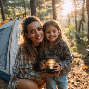 Resistente al calore e infrangibile lanterna da campeggio solare lampada da tenda impermeabile campeggio in riva al lago alpinismo - Product Image 6