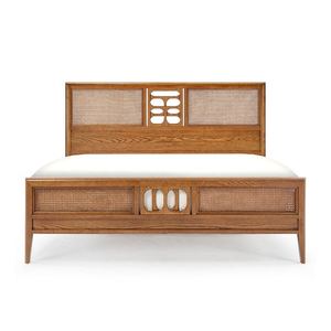 Marco de cama de madera Suar de caoba de teca, muebles de cama minimalistas modernos duraderos de madera de Color Natural para Hotel o Villa 040216 - Product Image 4