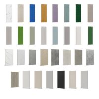Panneau mural SPC WYRAX en texture grès pour cuisine contemporaine, résistant à l'humidité, pour la décoration murale