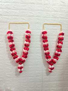 Pivoine fleur mariage traditionnel Varmala ensemble guirlande florale indienne paire mariée marié Jaimala Sagan Mala honneur Mala artificielle - Product Image 4