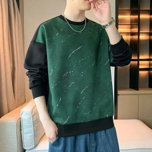 Camisetas de Invierno para Hombre, Modernas, Holgadas, con Diseño de Nicho, Estampado Combinado, Manga Larga - Product Image 4