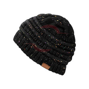 Gorro Jacquard de algodón 100% superventas, ropa de invierno hecha de tela Premium para clima frío - Product Image 1
