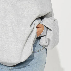 เสื้อสเวตเชิ้ตขนแกะโอเวอร์ไซส์ของผู้หญิงเสื้อสวมหัวคอตตอนเสื้อสเวตเตอร์มีฮู้ดระบายอากาศได้ดีดีไซน์ล่าสุด2025 - Product Image 6