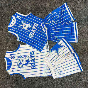 Maillots et shorts de basket-ball personnalisés en gros, 100% polyester, maille lourde, logos et tailles personnalisés, uniformes de basket-ball respirants - Product Image 5