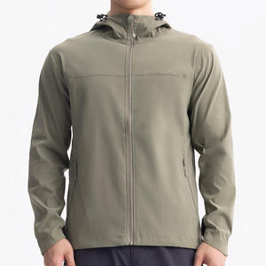 Veste de course athlétique pour homme, veste de sport à capuche, veste d'entraînement, veste de sport à fermeture éclair, veste de sport d'extérieur - Product Image 1