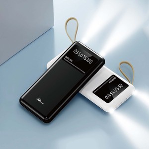 Banco de energía de alta capacidad de 50000mAh, 3A, alimentado por energía solar con funcionalidad de logotipo de soporte, color negro, 2017 - Product Image 3