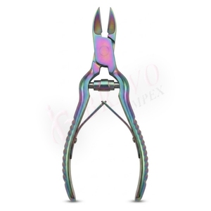 Professional Nail Nipper Heavy Duty Rainbow Stainless Steel Nail Nipper Manicure Pedicure <b>Cuticle</b> <b>Tool</b> Salon Use - Product Image 4