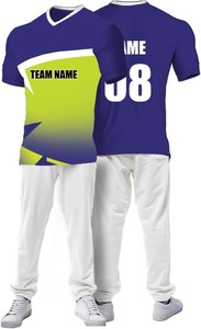 Cricket Jersey Designs Custom Team Uniforms with Sublimation Cricket Uniform <b>tShirt</b> Kit Customized Cricket Uniform - Product Image 4
