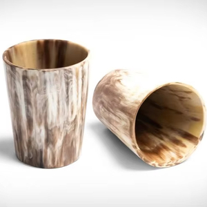 แก้วแตรธรรมชาติแกะสลักด้วยมือปรับแต่งรายละเอียดได้ตามต้องการสำหรับไวน์เบียร์น้ำบ้านร้านอาหารโรงแรมแรงบันดาลใจจากอินเดีย - Product Image 1