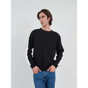 Sweat-shirt décontracté ELWAY coupé et cousu, taille 6XL, en tissu tricoté, anti-plis, anti-rétrécissement, lavage enzymatique, broderie 3D, appliqué sérigraphié - Product Image 2