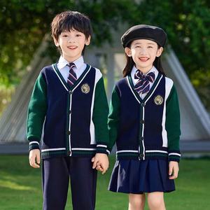 ชุดเครื่องแบบนักเรียนแบบถักเสื้อจบการศึกษาสำหรับเด็กประถมฤดูใบไม้ร่วง - Product Image 2