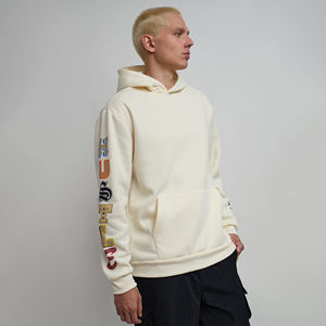 Sweat-shirt à capuche épais en coton pour homme, coupe ample, épaules tombantes, motif graphique personnalisé, streetwear, fournisseur de vêtements OEM en gros - Product Image 4