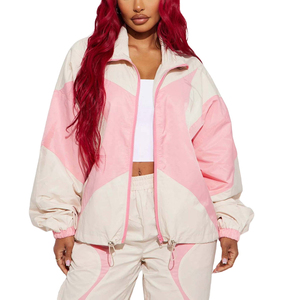 Chándal cortavientos personalizable para mujer, secado rápido, a prueba de viento, ligero, transpirable, estampado de logotipo personalizado - Product Image 4