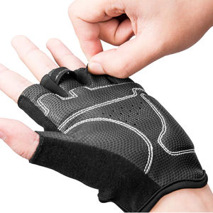Guantes de ciclismo personalizados Nylon a prueba de golpes Transpirable Medio dedo Guantes de ciclismo Ropa deportiva de alta calidad Guantes de ciclismo Servicio OEM - Product Image 6