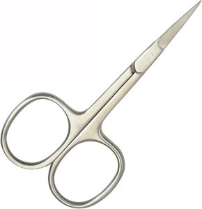 Tijeras para Uñas, Tijeras para Cutículas de Acero Inoxidable, Tijeras de Belleza Rectas para Vello Facial, Eliminación de Cutículas de Uñas - Product Image 1