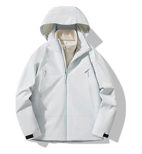 เสื้อแจ็คเก็ตกันลมแบบมีฮู้ดบุขนแกะสำหรับฤดูหนาว แบบยูนิเซ็กซ์ ดีไซน์กลับด้านได้ เป็นมิตรกับสิ่งแวดล้อม แห้งเร็ว สีและโลโก้สั่งทำได้ - Product Image 3