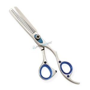 Juego Profesional de Tijeras para Cortar y Entresacar Cabello en Negro y Dorado - Product Image 6